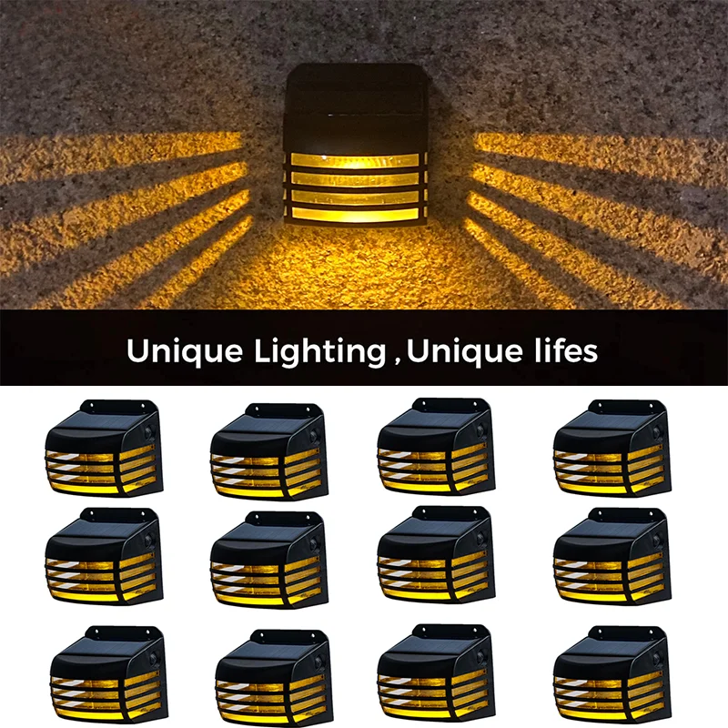 12 Pcs LED Solar Stair Lamp Solar Step Lights Outdoor Waterproof Fence Lamp Decoration Garden Pathway Yard Patio Night Light
12 Pcs LED Solar Stair Lamp Solar Step Lights Outdoor Waterproof Fence Lamp Decoration Garden Pathway Yard Patio Night Light