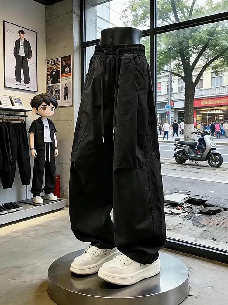 Black American Retro Work Pants Men Summer Thin Pleated Bend Knife Wide Leg Pants Loose High Waist Straight Casual Trousers
Black American Retro Work Pants Men Summer Thin Pleated Bend Knife Wide Leg Pants Loose High Waist Straight Casual Trousers