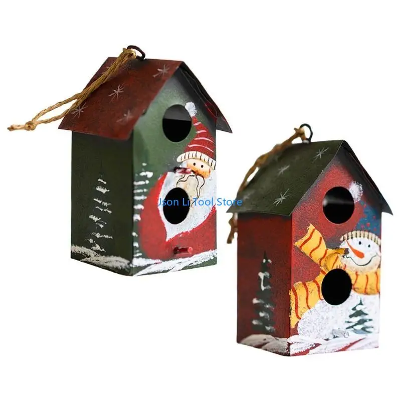 Y08D Christmas House Pendant Wrought Iron Snowman Santa Ornament for Xmas Tree Home Party Front Door Decoration Gift
Y08D Christmas House Pendant Wrought Iron Snowman Santa Ornament for Xmas Tree Home Party Front Door Decoration Gift
