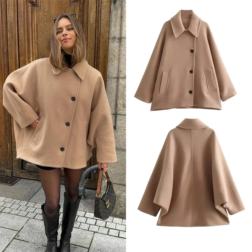 2024 Autumn/Winter New Product Women's New Fashion and Casual Versatile Polo Collar Single breasted Loose Coat Coat Coat
2024 Autumn/Winter New Product Women's New Fashion and Casual Versatile Polo Collar Single breasted Loose Coat Coat Coat