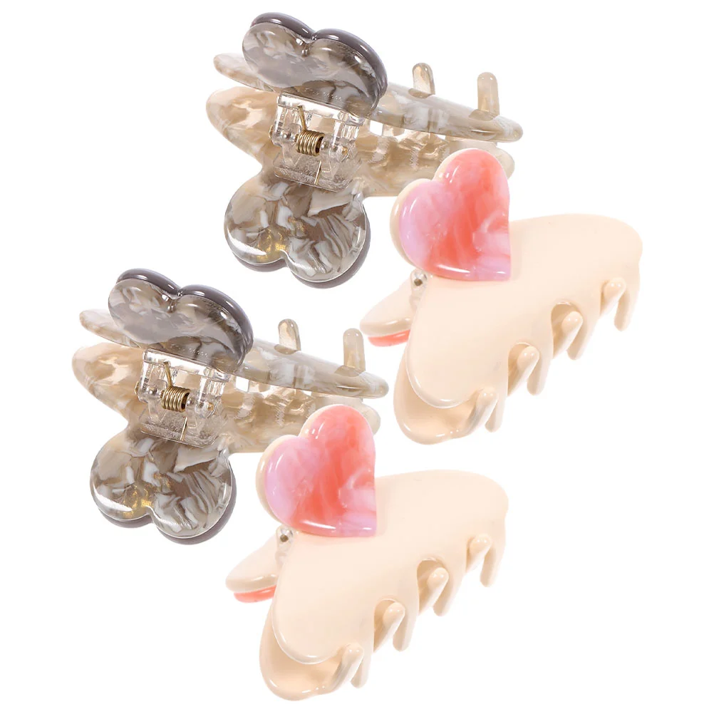 4 Pcs Heart Claw Clips Large Acetate Sheet Women Thick Hair Accessories Marble Gray 2pcs Shark Claw Clip Stylish Elegant
4 Pcs Heart Claw Clips Large Acetate Sheet Women Thick Hair Accessories Marble Gray 2pcs Shark Claw Clip Stylish Elegant