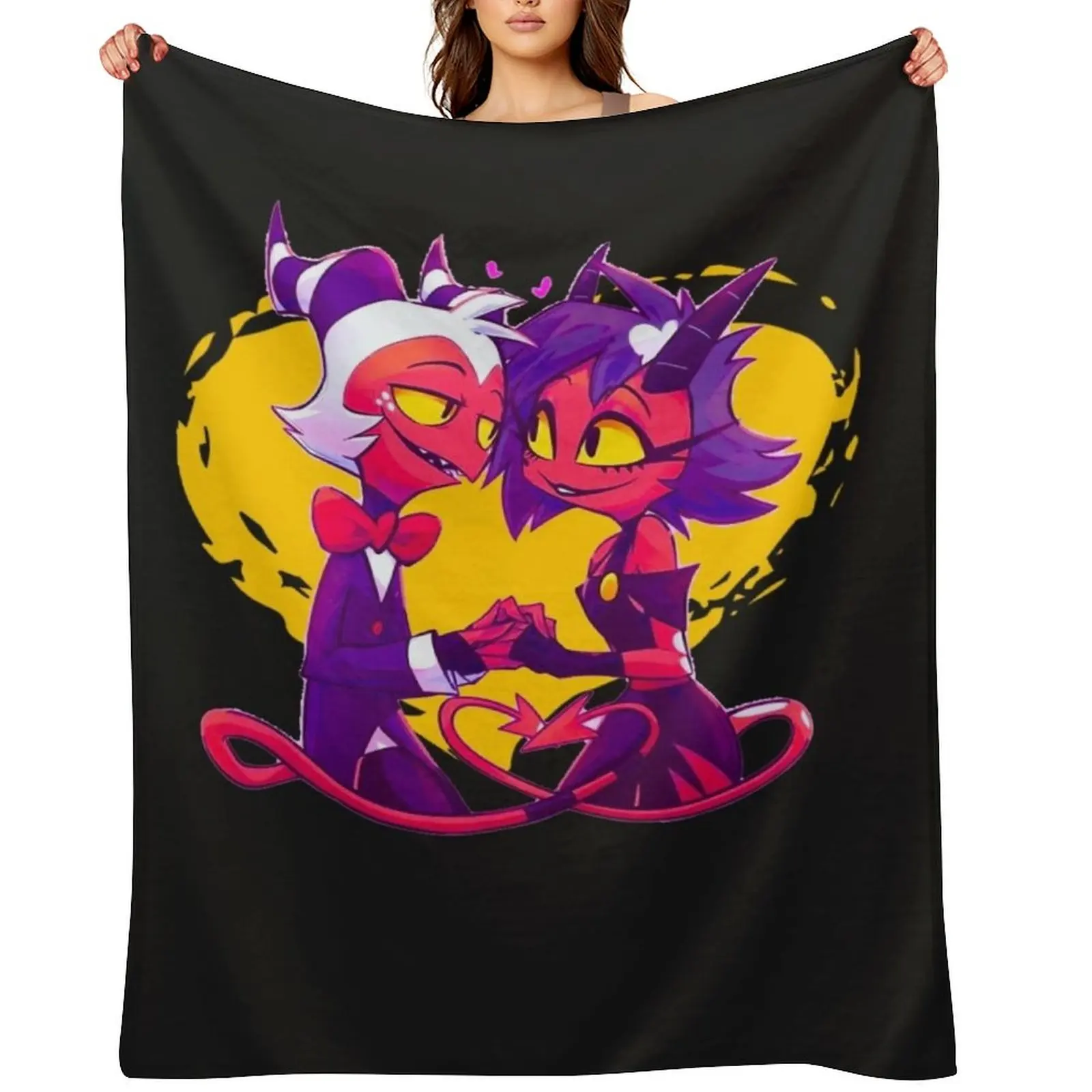 Helluva Boss Millie and Moxxie Throw Blanket bed plaid Blankets For Baby Luxury Throw Moving Blankets
Helluva Boss Millie and Moxxie Throw Blanket bed plaid Blankets For Baby Luxury Throw Moving Blankets