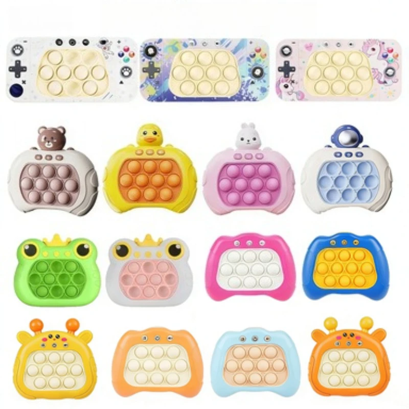 Classic Fidget Game Quick Push Bubble Game Handle Toys Boys & Girls Anti-Stress Toys with LED Game Machine Relieve Stress Toys
Classic Fidget Game Quick Push Bubble Game Handle Toys Boys & Girls Anti-Stress Toys with LED Game Machine Relieve Stress Toys