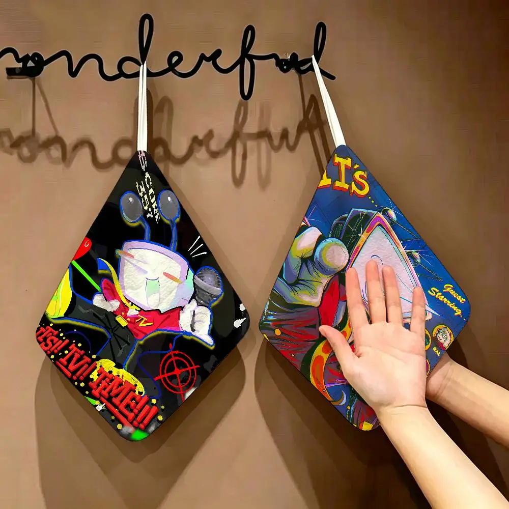 Cartoon Game Deltarune Tenna Meme Polyester Cotton Hand Wiping Towel, Anti-shrink Hanging Kitchen Cloth for Household Cleaning
Cartoon Game Deltarune Tenna Meme Polyester Cotton Hand Wiping Towel, Anti-shrink Hanging Kitchen Cloth for Household Cleaning