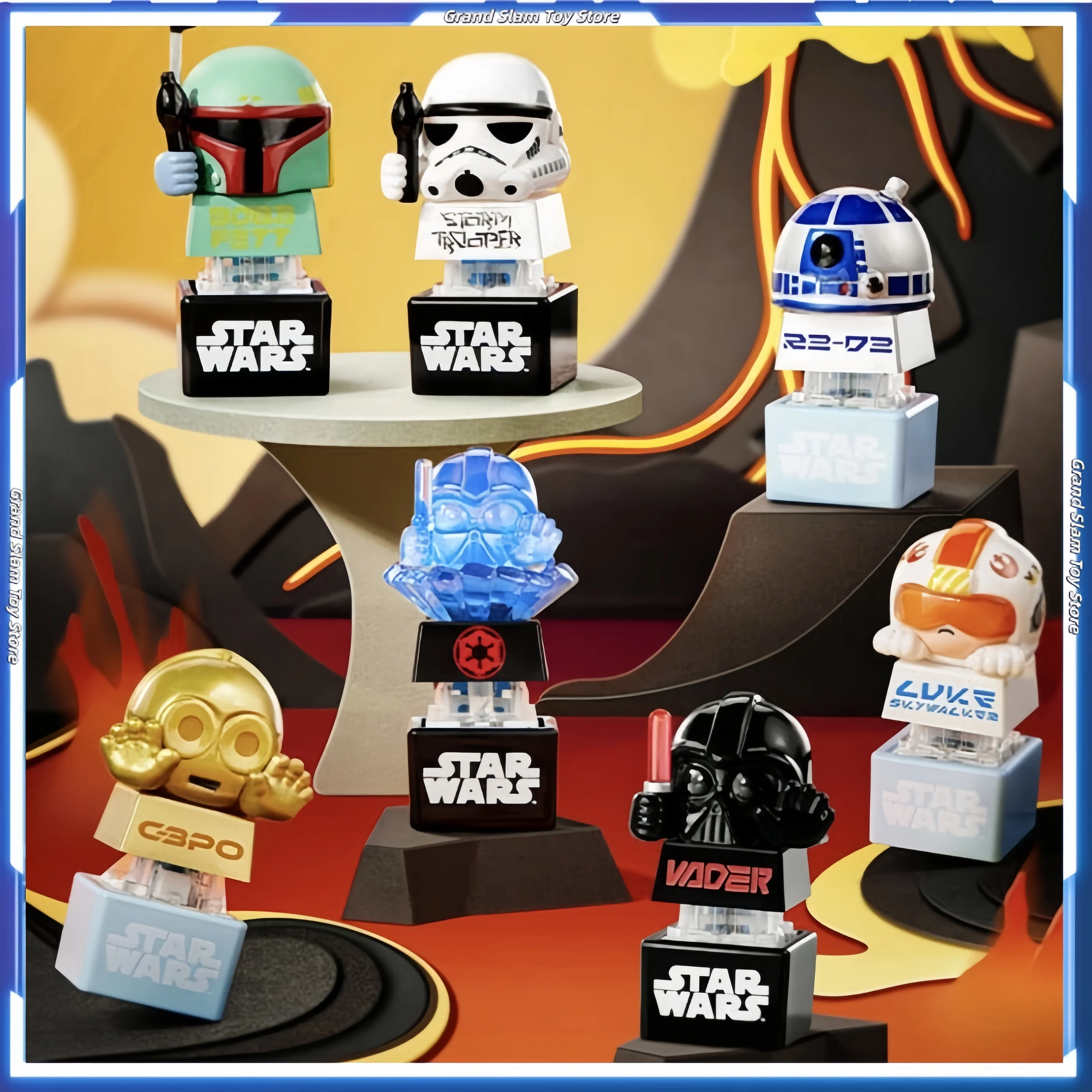 In Stock Star Wars Genuine Keycaps Blind Box Boba Darth Stirmtroopiy Luke R2 D2 C 3po Anime Figures Desktop Trendy Toys Gifts
In Stock Star Wars Genuine Keycaps Blind Box Boba Darth Stirmtroopiy Luke R2 D2 C 3po Anime Figures Desktop Trendy Toys Gifts