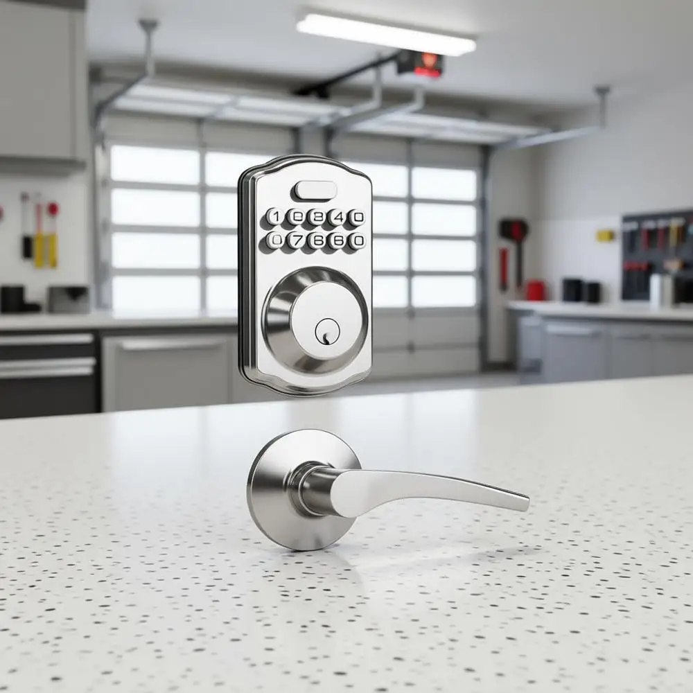 Digital Smart Front Door Lock Set, Satin Nickel
Digital Smart Front Door Lock Set, Satin Nickel