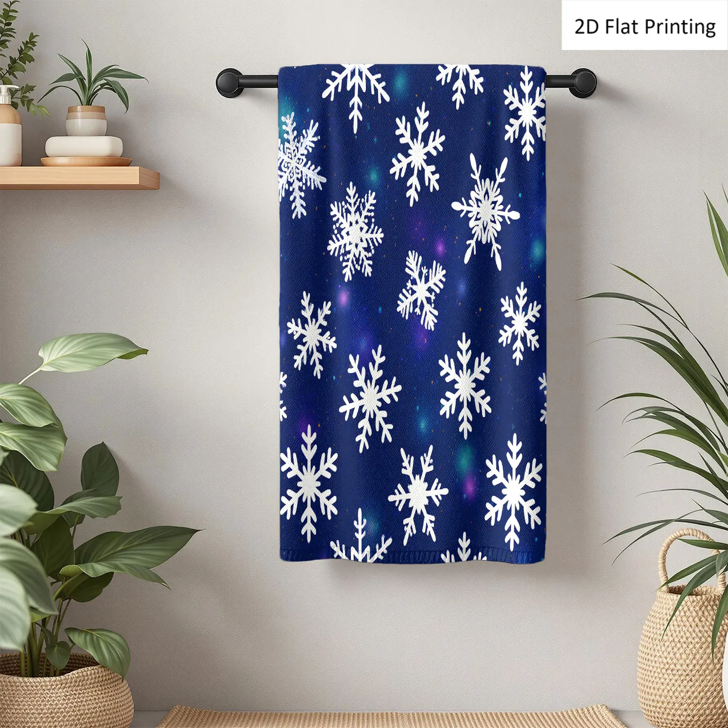 1Pc Christmas Snowflakes Abstract Art Style Dark Blue Bathroom Hand Towel Bath Towel, Multiple Size Microfiber Polyester Towel, Unique Home Decorative Kitchen Towels, Festival Bathroom Accessories Decor, Quick Dry and Absorbent
1Pc Christmas Snowflakes Abstract Art Style Dark Blue Bathroom Hand Towel Bath Towel, Multiple Size Microfiber Polyester Towel, Unique Home Decorative Kitchen Towels, Festival Bathroom Accessories Decor, Quick Dry and Absorbent