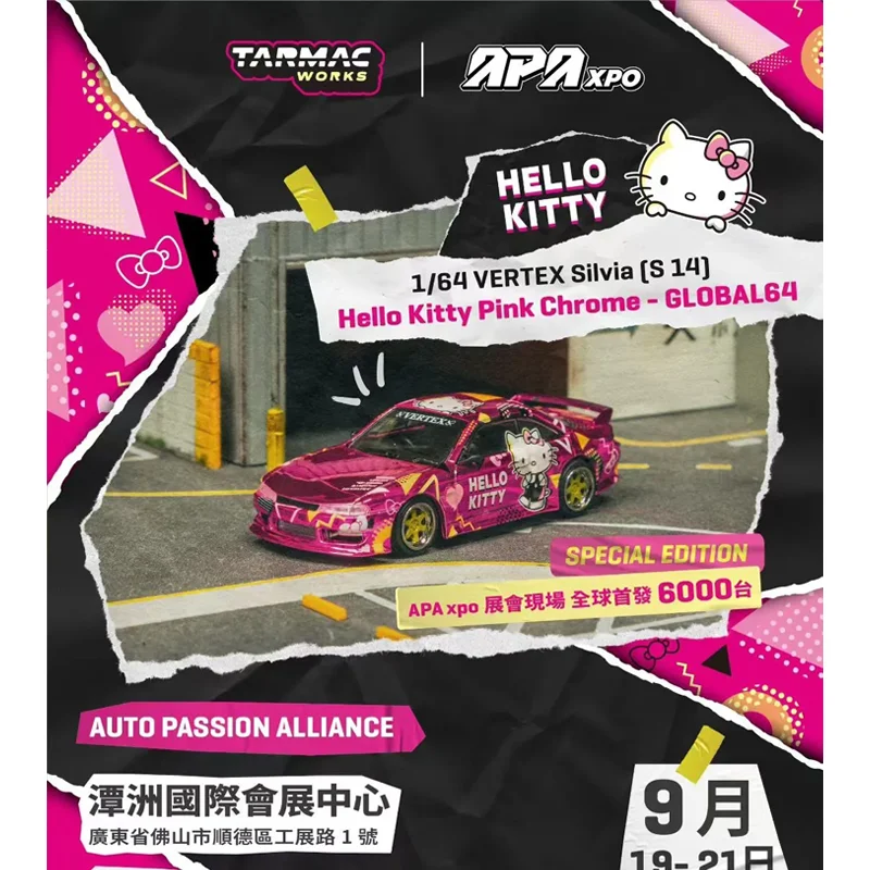 TarmacWorks 1:64 Vertex Silvia Pink Chrome Global64 APA xpo 2025 Event Edition Alloy Car Model Collection Gift 
TarmacWorks 1:64 Vertex Silvia Pink Chrome Global64 APA xpo 2025 Event Edition Alloy Car Model Collection Gift