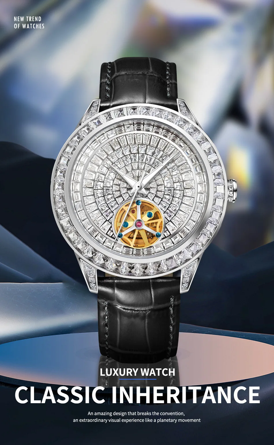 PINDU Design Mechanical Watch Men Fashion Luxury Diamond Watch For Men Waterproof Stainless Steel Leather watches for man
PINDU Design Mechanical Watch Men Fashion Luxury Diamond Watch For Men Waterproof Stainless Steel Leather watches for man