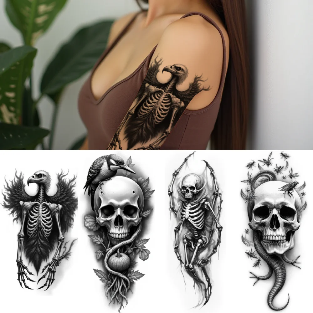 3pcs Temporary Tattoo Compass Tattoo Waterproof Long-lasting Body Stickers Skull Tattoo Abstract Artistic Design For Adults
3pcs Temporary Tattoo Compass Tattoo Waterproof Long-lasting Body Stickers Skull Tattoo Abstract Artistic Design For Adults