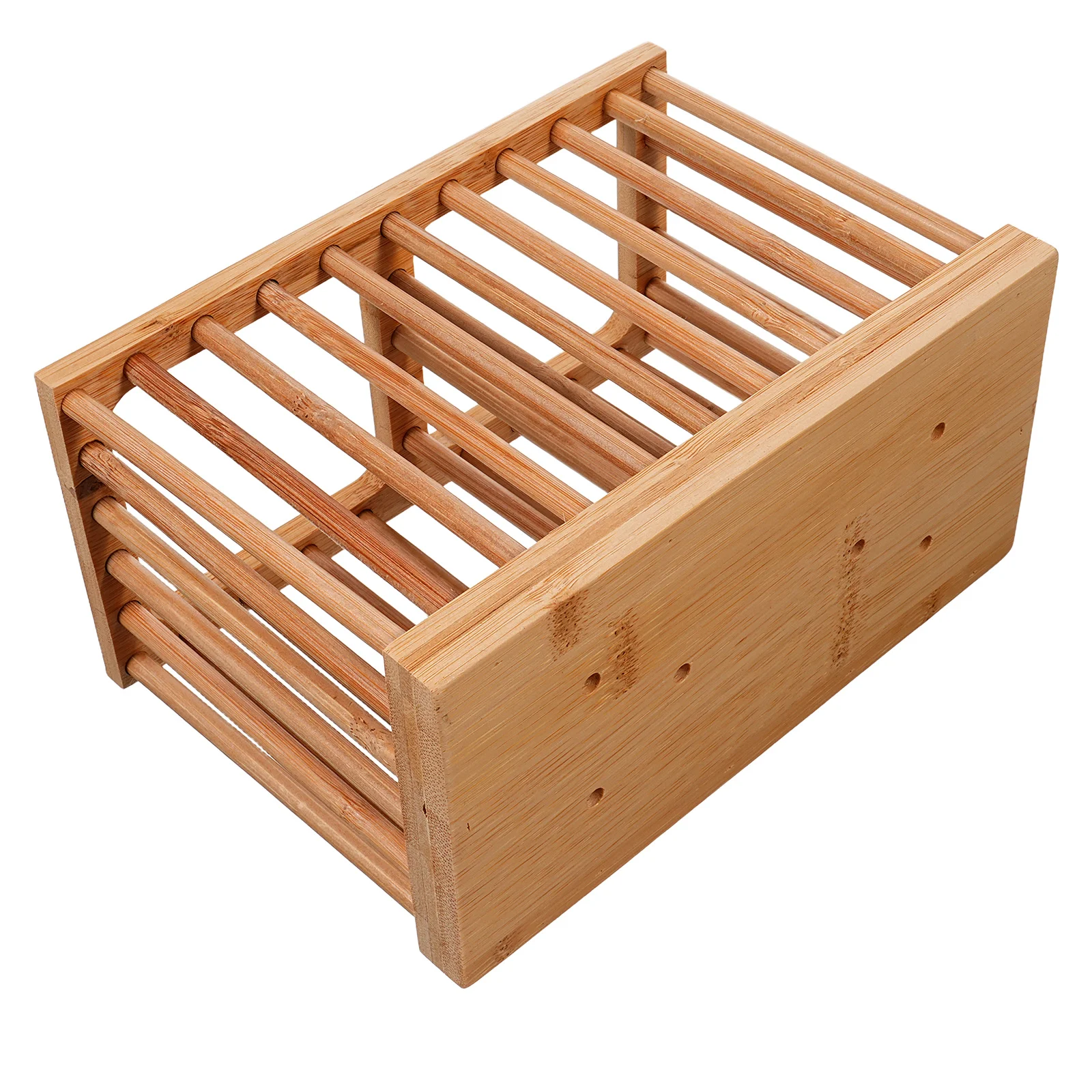 Bamboo Hollowed Cutlery Holder Kitchen Utensils Organizer Flatware Drainer for Countertop Dining Table Rustic Style Silverware
Bamboo Hollowed Cutlery Holder Kitchen Utensils Organizer Flatware Drainer for Countertop Dining Table Rustic Style Silverware