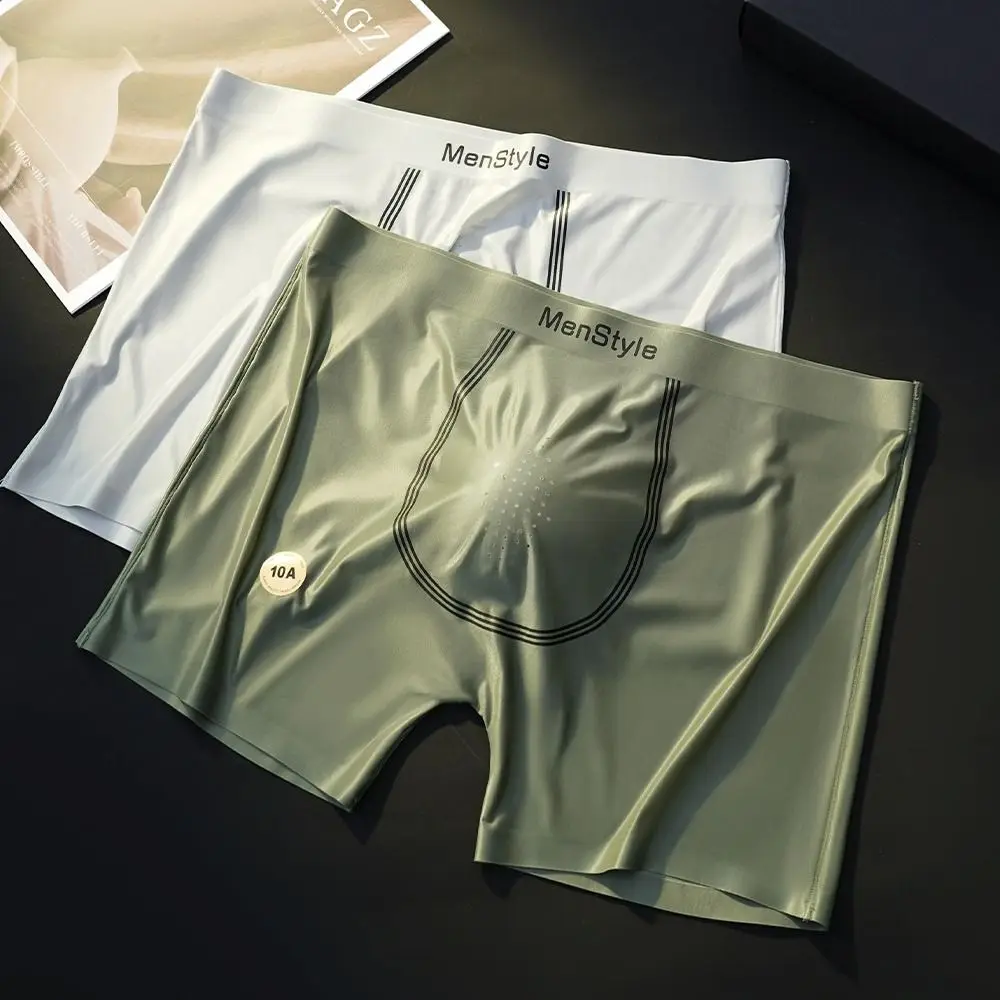 Elastic Simple Satin Silk Boxer Men Ultra Thin Quick Dry Cool Feeling Underpants Lingerie Breathable Underwear Men Summer
Elastic Simple Satin Silk Boxer Men Ultra Thin Quick Dry Cool Feeling Underpants Lingerie Breathable Underwear Men Summer