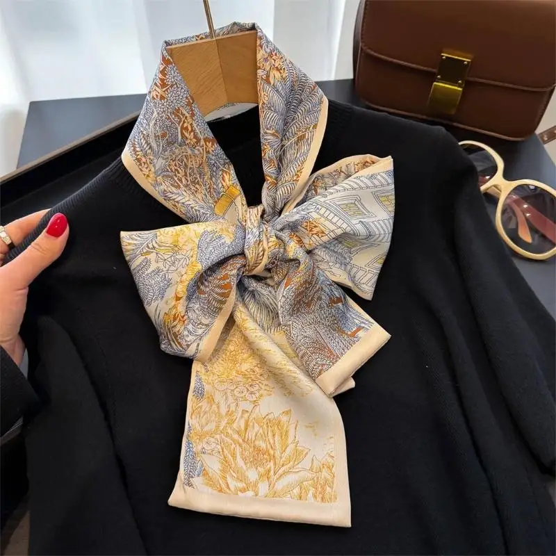 39BD Flower Pattern Scarf For Women Multipurpose Ribbon Headbands Elegant Print Necktie 145cm All Matching Ribbone Bag Scarf
39BD Flower Pattern Scarf For Women Multipurpose Ribbon Headbands Elegant Print Necktie 145cm All Matching Ribbone Bag Scarf