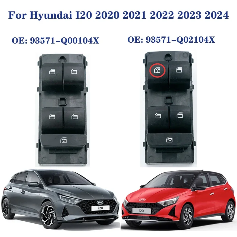 Front Left Driver Power Window Control Switch Button 18Pins 93571-Q00104X 93571-Q02104X For Hyundai I20 2020 2021 2022 2023 2024
Front Left Driver Power Window Control Switch Button 18Pins 93571-Q00104X 93571-Q02104X For Hyundai I20 2020 2021 2022 2023 2024