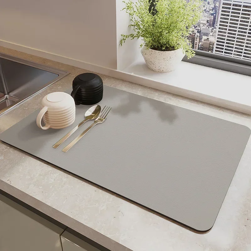 Kitchen Absorbent Tableware Placemats Antiskid Quick Drying Mat Rubber Drain Pad Water Dispenser Machine Cup Moisture-proof Mat
Kitchen Absorbent Tableware Placemats Antiskid Quick Drying Mat Rubber Drain Pad Water Dispenser Machine Cup Moisture-proof Mat