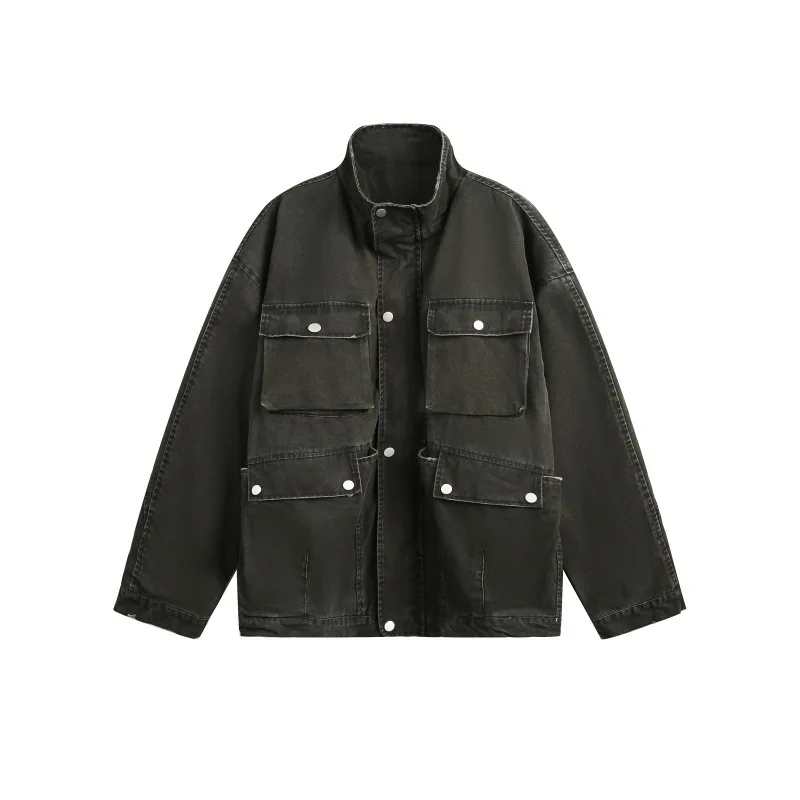 2025 Spring New Retro Multipocket Washed Workwear Jacket Unisex Stand-Up Collar Commuter Loose Casual Outerwear
2025 Spring New Retro Multipocket Washed Workwear Jacket Unisex Stand-Up Collar Commuter Loose Casual Outerwear