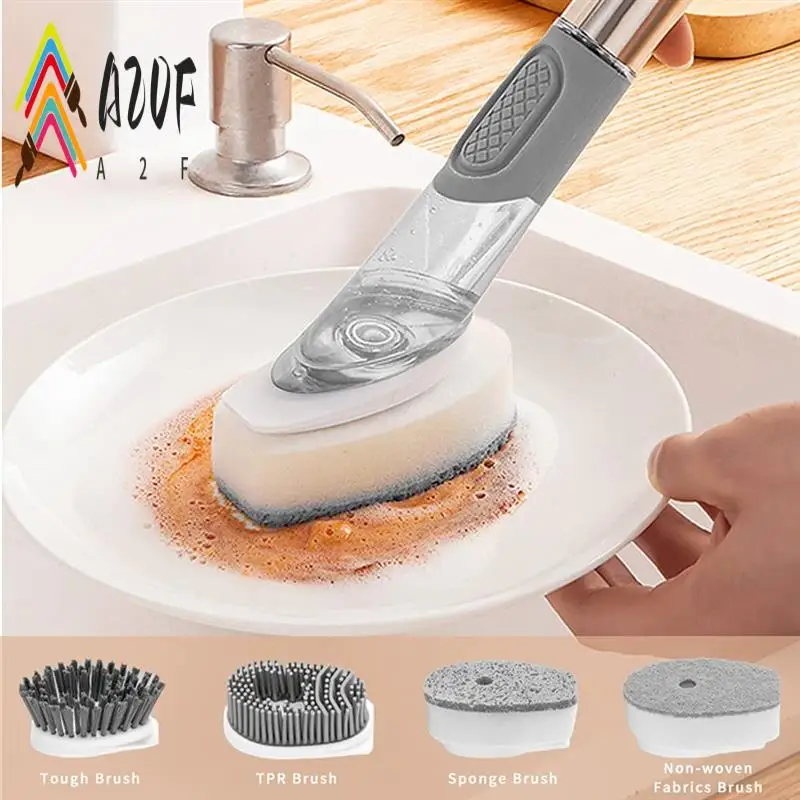 A20F-Dish Cleaning Brush-Soap Dispensing Dish Brush Set & 4 Replacement Heads Storage Holder For Dish Pot Pan Sink
A20F-Dish Cleaning Brush-Soap Dispensing Dish Brush Set & 4 Replacement Heads Storage Holder For Dish Pot Pan Sink