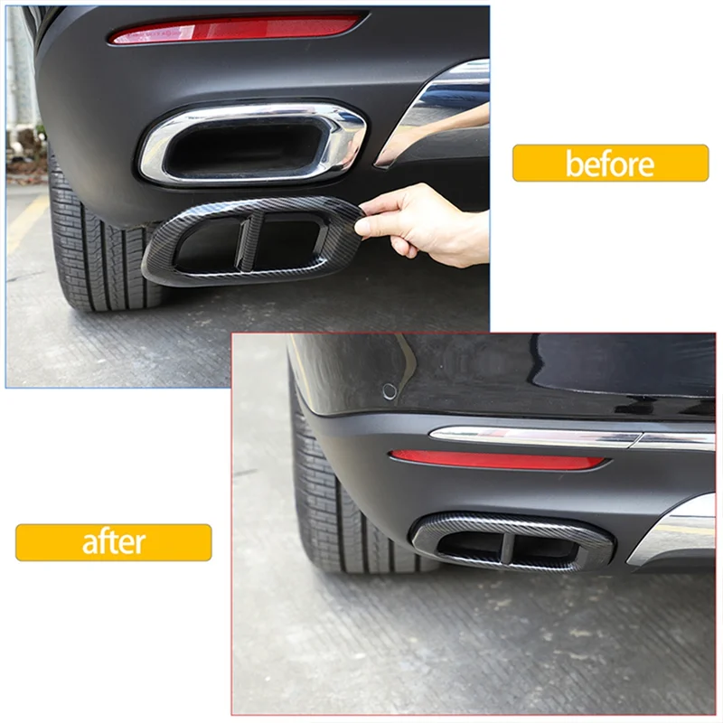 For Mercedes Benz GLC GLE 350 450 GLS W167 X253 X167 20-22 Car Muffler Exhaust Pipe Tail Cover Trim, ABS Carbon Fiber Parts
For Mercedes Benz GLC GLE 350 450 GLS W167 X253 X167 20-22 Car Muffler Exhaust Pipe Tail Cover Trim, ABS Carbon Fiber Parts