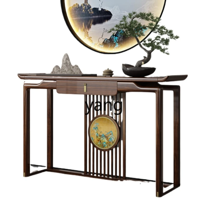 Yjq new Chinese-style entrance table, strip case, living room entrance door against the wall, ultra-narrow solid wood cabinet
Yjq new Chinese-style entrance table, strip case, living room entrance door against the wall, ultra-narrow solid wood cabinet