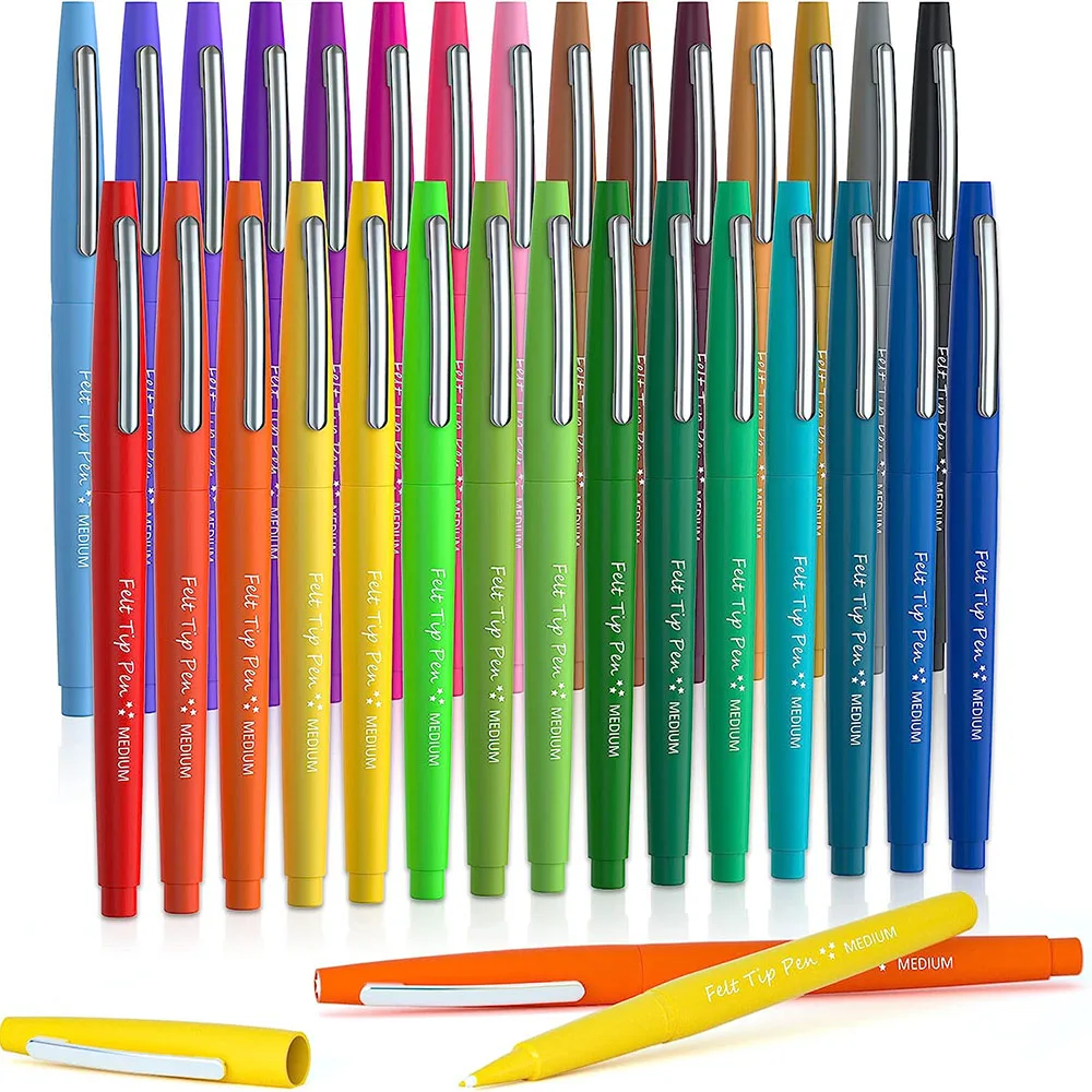 36Colors Felt Tip Pens,Medium Point Assorted Markers Pens For Journaling,Writing, Note Taking,Planner Coloring
36Colors Felt Tip Pens,Medium Point Assorted Markers Pens For Journaling,Writing, Note Taking,Planner Coloring