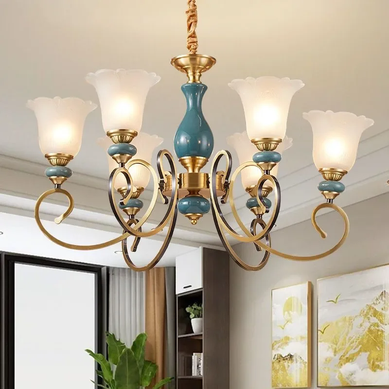 FAIRY American Countryside Brass Chandelier European Luxury Living Room Restaurant Bedroom Study Villa Hotel Cafe Pendent Lamp
FAIRY American Countryside Brass Chandelier European Luxury Living Room Restaurant Bedroom Study Villa Hotel Cafe Pendent Lamp