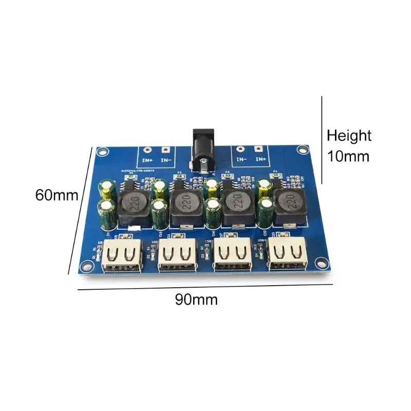 4 Channel USB QC3.0 QC2.0 USB DC-DC Buck Converter Charging Step Down Module to Fast Quick Charger Circuit Board Power Supply
4 Channel USB QC3.0 QC2.0 USB DC-DC Buck Converter Charging Step Down Module to Fast Quick Charger Circuit Board Power Supply