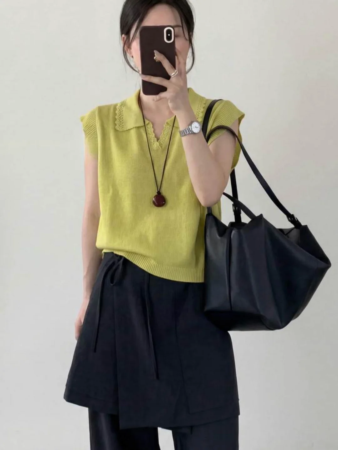 Commute Style Women's Knitwear Cap Sleeves Collar Summer Versatile Slimming Top Mid-weight Breathable Regular Length
Commute Style Women's Knitwear Cap Sleeves Collar Summer Versatile Slimming Top Mid-weight Breathable Regular Length