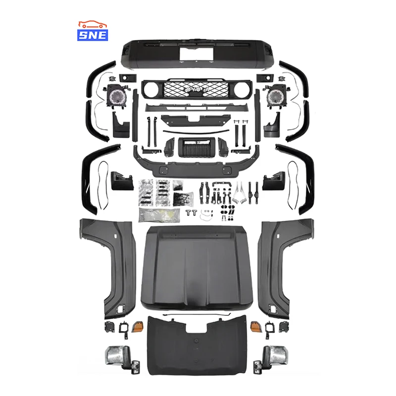 Factory Price Old to New Body Kit Front and Rear Bumper Hood Conversion Body Kit for Land Cruiser 76 Upgrade to 2024 Body Kit
Factory Price Old to New Body Kit Front and Rear Bumper Hood Conversion Body Kit for Land Cruiser 76 Upgrade to 2024 Body Kit
