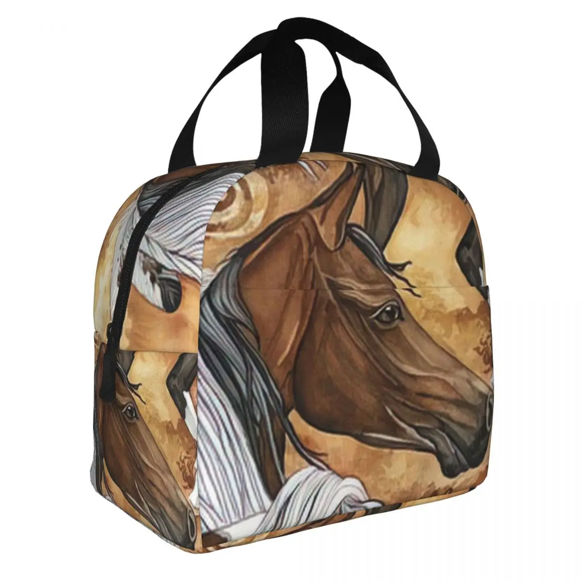 Horses Lunch Bento Bags Portable Aluminum Foil thickened Thermal Cloth Lunch Bag for Women Men Boy
Horses Lunch Bento Bags Portable Aluminum Foil thickened Thermal Cloth Lunch Bag for Women Men Boy