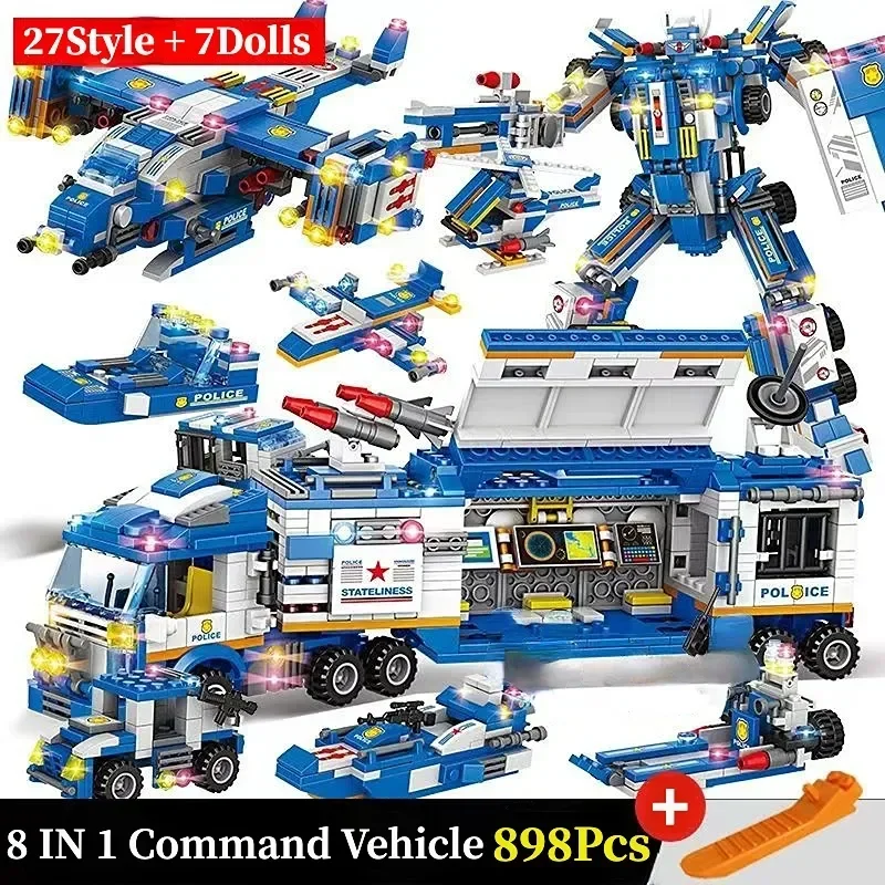 Совместим с Lego городская серия-полицейский Station SWAT Team Military Truck Car Fighting War Robot Building для детей
Совместим с Lego городская серия-полицейский Station SWAT Team Military Truck Car Fighting War Robot Building для детей