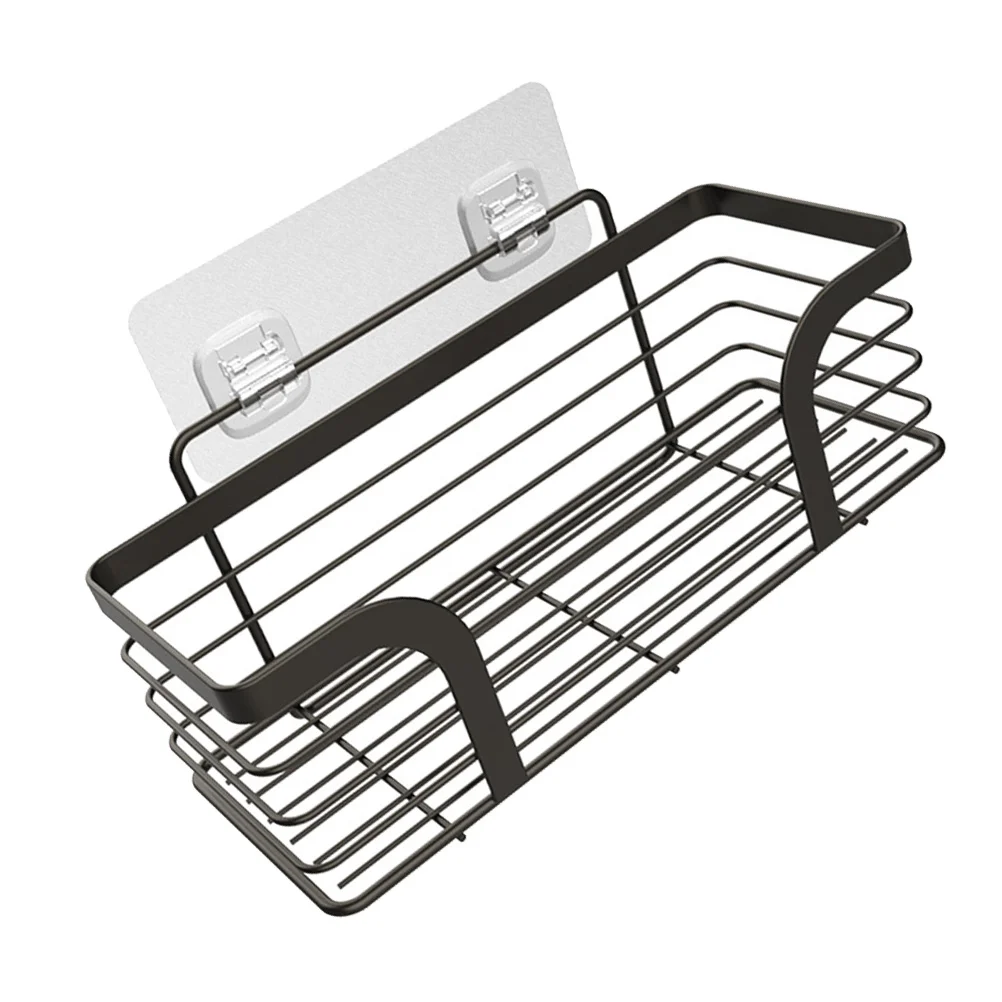 Stainless Steel Bathroom Shelf Shower Rack Adhesive Wall Mount No Drill Black Storage Kitchen Bath Supplies ganizer
Stainless Steel Bathroom Shelf Shower Rack Adhesive Wall Mount No Drill Black Storage Kitchen Bath Supplies ganizer