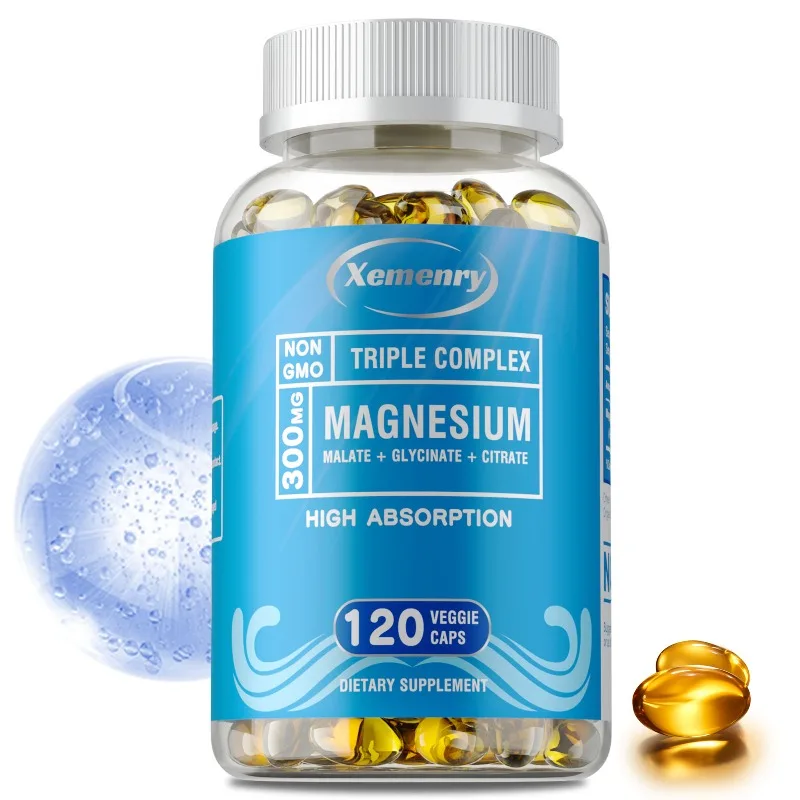 Triple Magnesium Complex Supplement - High Absorption, Reduces Stress, Improve Sleep Quality, Supports Bone and Heart Health
Triple Magnesium Complex Supplement - High Absorption, Reduces Stress, Improve Sleep Quality, Supports Bone and Heart Health