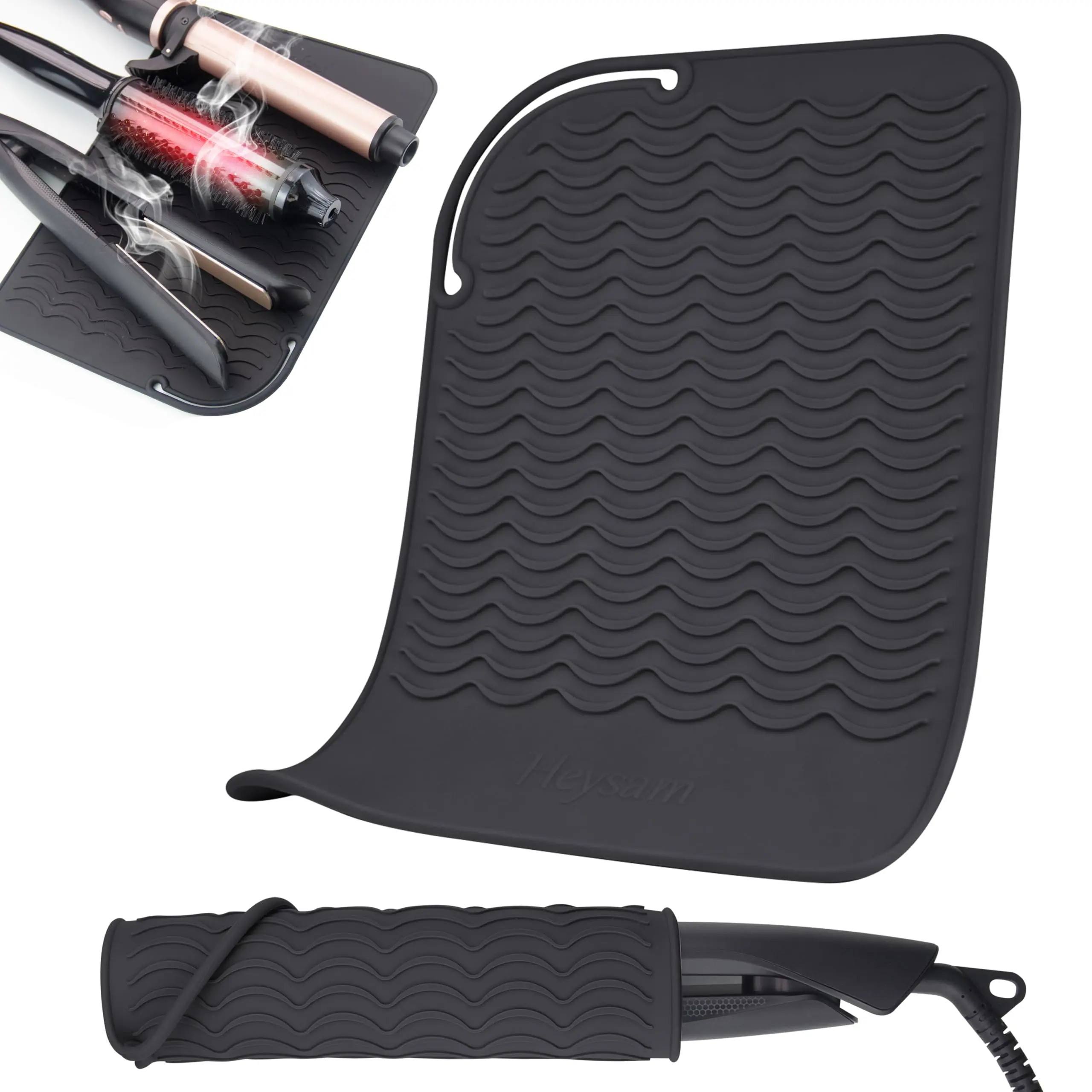High Temperature Resistant Silicone Heat Resistant Mat For Hair Curler Straightener Anti-slip Hair Styling Tool Insulation Storage Pad
High Temperature Resistant Silicone Heat Resistant Mat For Hair Curler Straightener Anti-slip Hair Styling Tool Insulation Storage Pad