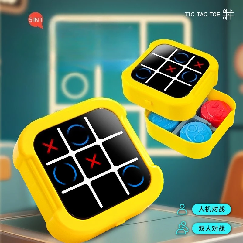 New Puzzle Portable Tic-Tac-Toe Electronic Chessboard Game Stress Relief Parent-Child Interactive Strategy Game Educational Toy
New Puzzle Portable Tic-Tac-Toe Electronic Chessboard Game Stress Relief Parent-Child Interactive Strategy Game Educational Toy