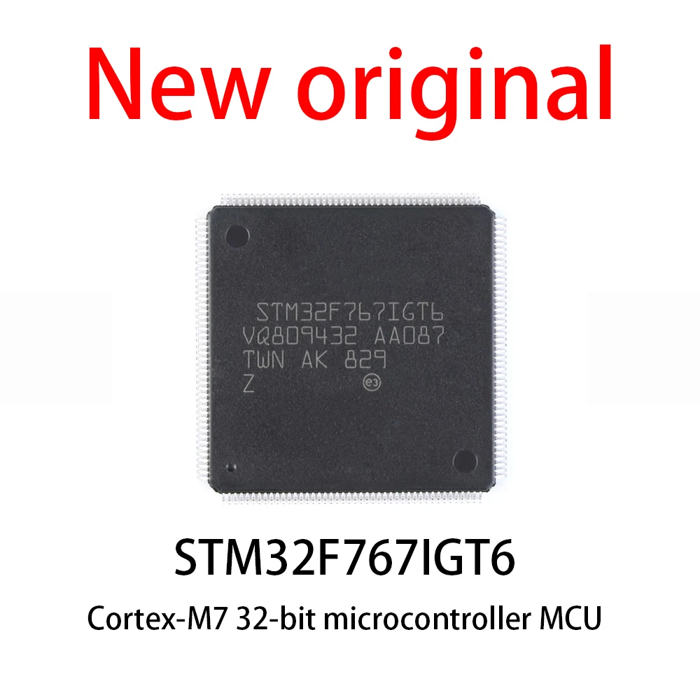5-20Pcs/Lot New original STM32F767IGT6 STM32F767 LQFP-176 ARM Cortex-M7 32-bit microcontroller MCU
5-20Pcs/Lot New original STM32F767IGT6 STM32F767 LQFP-176 ARM Cortex-M7 32-bit microcontroller MCU