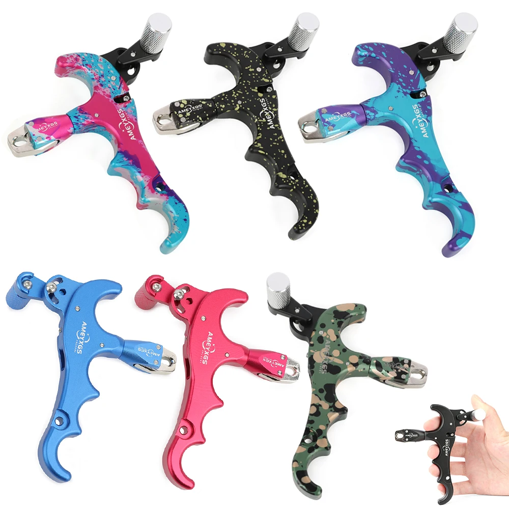 Compound Bow Release 4 Finger 360° Jaws LH/RH and Sensitivity Adjustable Thumb Trigger Archery Hunting Shooting Target Practice
Compound Bow Release 4 Finger 360° Jaws LH/RH and Sensitivity Adjustable Thumb Trigger Archery Hunting Shooting Target Practice