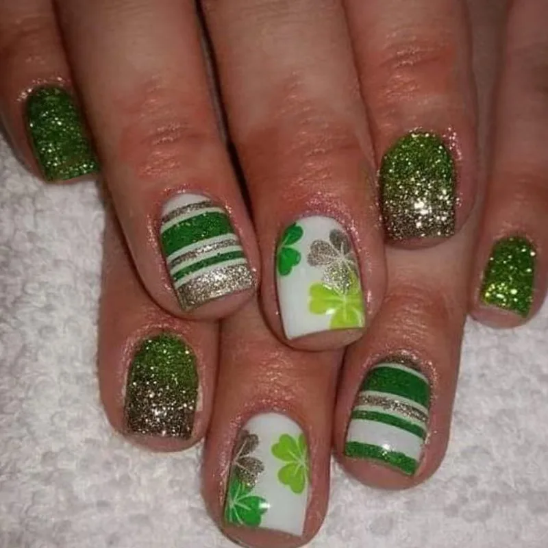 24 Pcs Green Clover Realistic Fake Nails Artificial Finger Nails Press Ons Short Square False Nails with Tools Removable 2025
24 Pcs Green Clover Realistic Fake Nails Artificial Finger Nails Press Ons Short Square False Nails with Tools Removable 2025