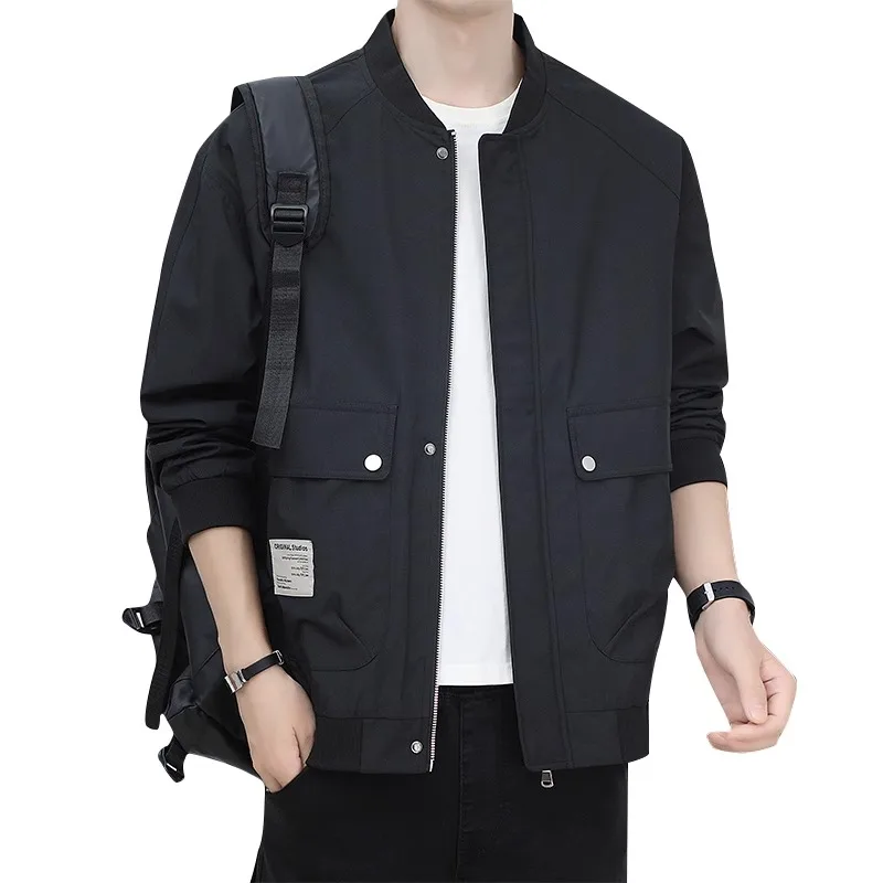 Мужская бейсбольная куртка, повседневная свободная посадка, ветрозащитный воротник-стойка, весна-осень, новинка, полиэфирное волокно, модная городская одежда
Мужская бейсбольная куртка, повседневная свободная посадка, ветрозащитный воротник-стойка, весна-осень, новинка, полиэфирное волокно, модная городская одежда