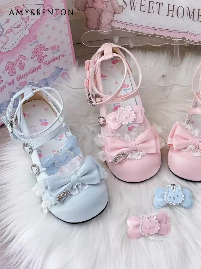 Japanese Sweet Cute Bow Lolita Mary Jane Shoes Women Kawaii Cartoon Round Toe Low Heel Single Shoes Jk Girl Pu Shoes All Match
Japanese Sweet Cute Bow Lolita Mary Jane Shoes Women Kawaii Cartoon Round Toe Low Heel Single Shoes Jk Girl Pu Shoes All Match