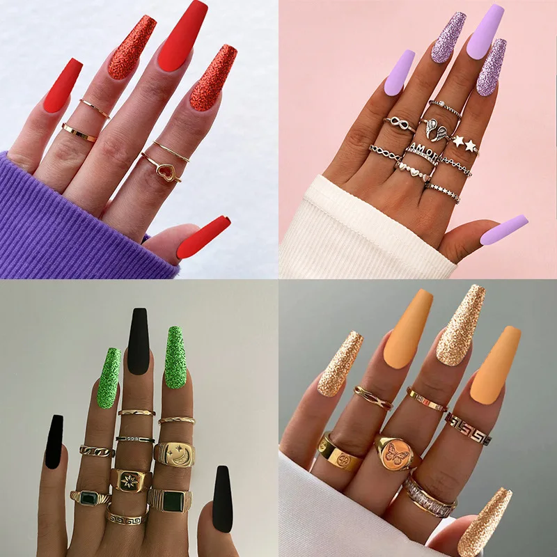 Long Glitter Fake Nails, 24 Pieces Long Ballerina Fake Nails for Women and Girls, 12 Sizes Full Coverage Nails
Long Glitter Fake Nails, 24 Pieces Long Ballerina Fake Nails for Women and Girls, 12 Sizes Full Coverage Nails