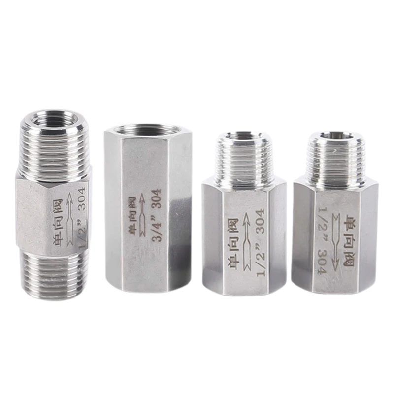 304/316L Stainless steel one-way valve check valve 1/8 1/4 3/8 1/2 3/4 1“ Thread Inner wire one-way valve
304/316L Stainless steel one-way valve check valve 1/8 1/4 3/8 1/2 3/4 1“ Thread Inner wire one-way valve