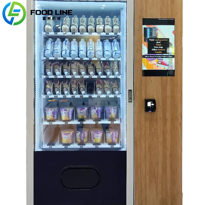 Refrigerated Drink Vending Machines Combo Snack Vending Machine for Foods and Drinks
Refrigerated Drink Vending Machines Combo Snack Vending Machine for Foods and Drinks