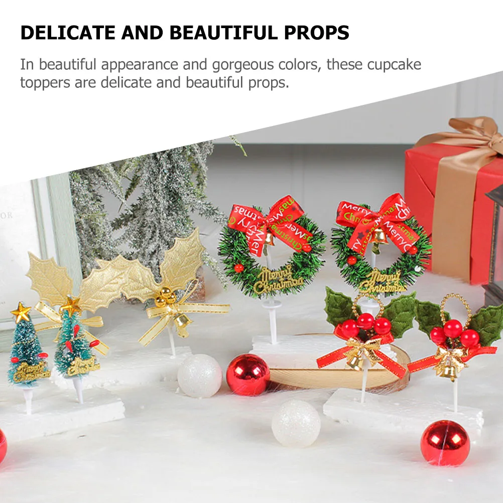 4pcs Christmas Baking Plugin Accessories Cupcake Toppers Decor Plastic Festive Atmosphere Sturdy Reliable Texture
4pcs Christmas Baking Plugin Accessories Cupcake Toppers Decor Plastic Festive Atmosphere Sturdy Reliable Texture
