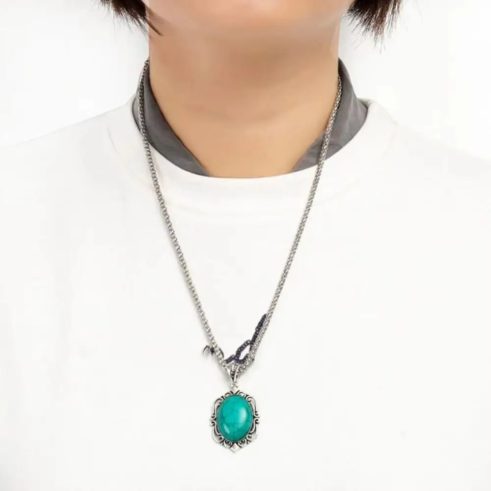 1 Pc Boho Turquoise Jewelry Set Personalized Necklace Bracelet Earrings Set Temperament Women's Jewelry Set
1 Pc Boho Turquoise Jewelry Set Personalized Necklace Bracelet Earrings Set Temperament Women's Jewelry Set