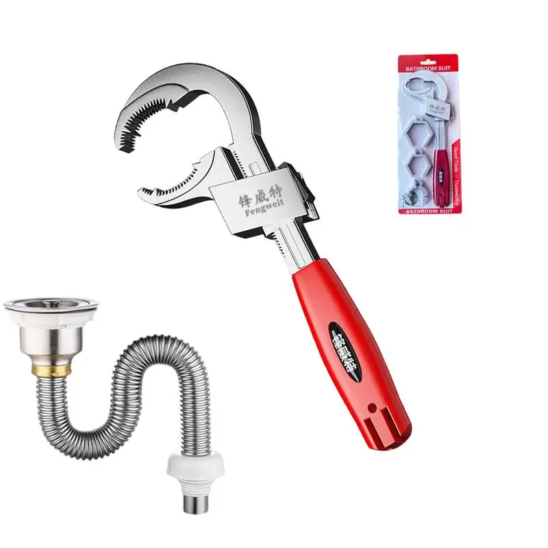 Sink Wrench Faucet Tool Multifunctional Adjustable Under Sink Wrench Tool Sink Wrench Pipe Extractor For Disassembly Assembly Of
Sink Wrench Faucet Tool Multifunctional Adjustable Under Sink Wrench Tool Sink Wrench Pipe Extractor For Disassembly Assembly Of