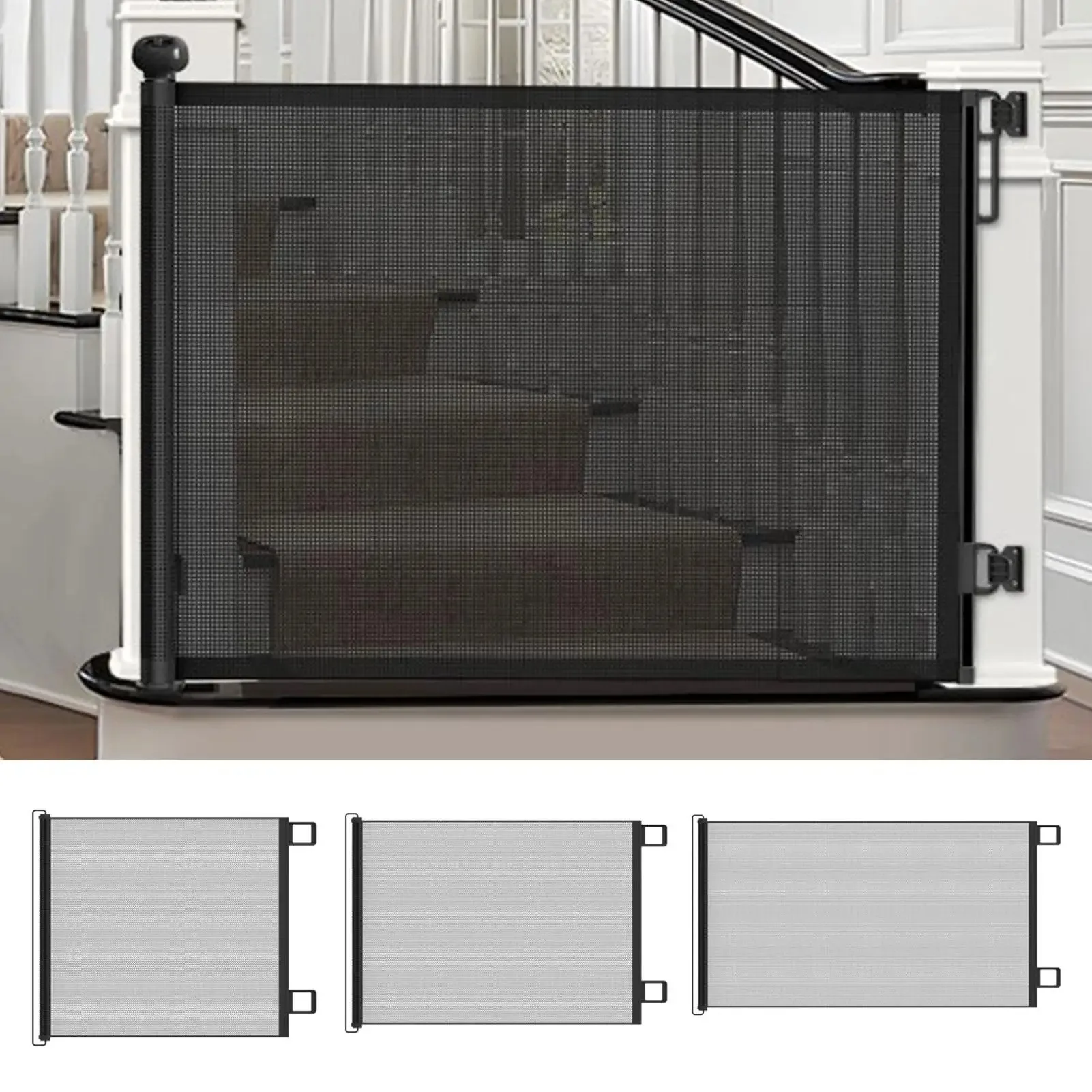 Retractable Pet Gate No Drill Safety Barrier For Cats Dogs Adjustable Mesh Door Guard For Home Kitchen Living Room Easy Install
Retractable Pet Gate No Drill Safety Barrier For Cats Dogs Adjustable Mesh Door Guard For Home Kitchen Living Room Easy Install
