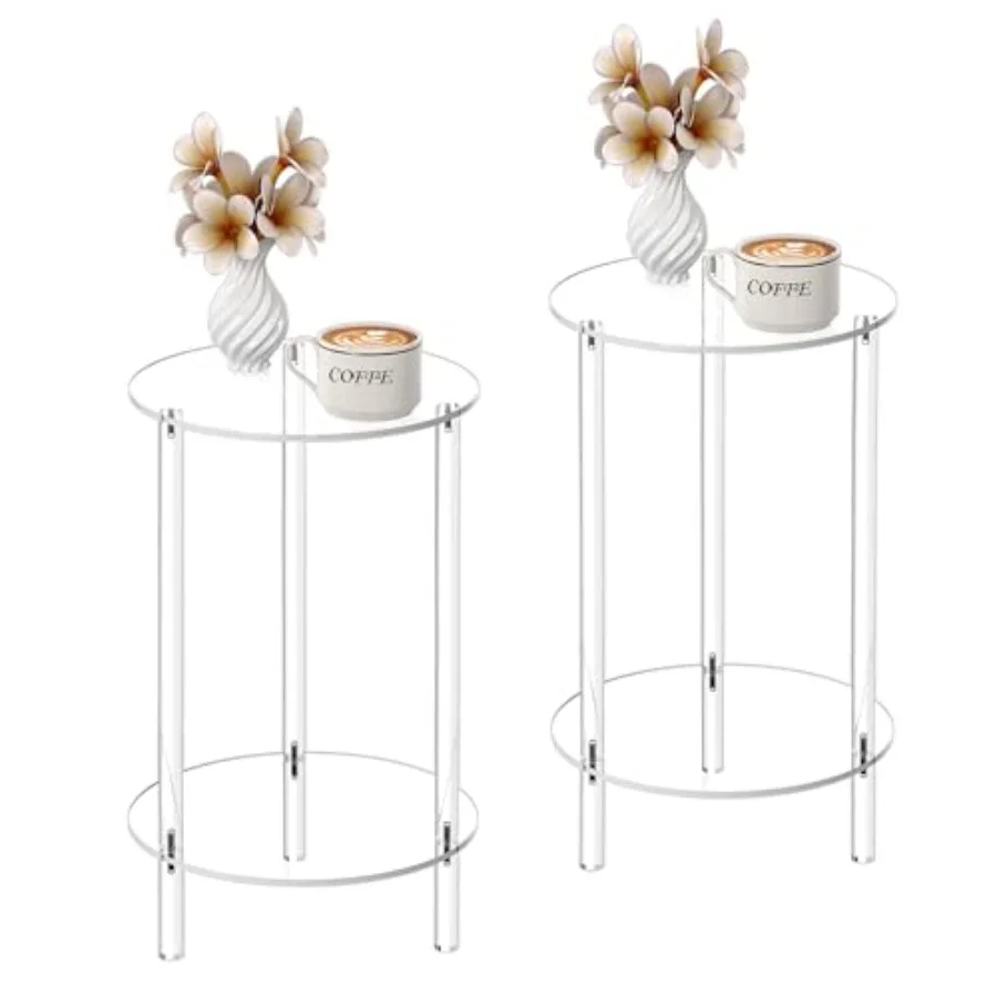 Acrylic Round Side Table Set of.8" L x.8" W x 0." H Clear Small End Table for Small Spaces -Tier Nightstand/Bedside Table for L
Acrylic Round Side Table Set of.8" L x.8" W x 0." H Clear Small End Table for Small Spaces -Tier Nightstand/Bedside Table for L