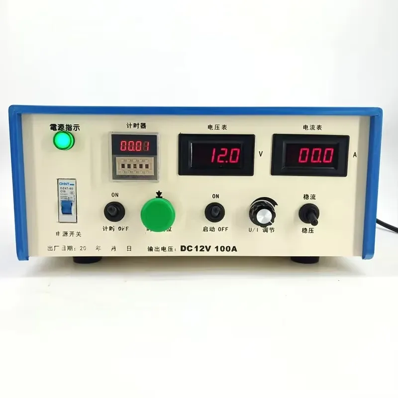100A/200A High-Frequency Switch Rectifier Pulse Power Supply for Gold Silver Electroplating 12V Input Single AC Output
100A/200A High-Frequency Switch Rectifier Pulse Power Supply for Gold Silver Electroplating 12V Input Single AC Output