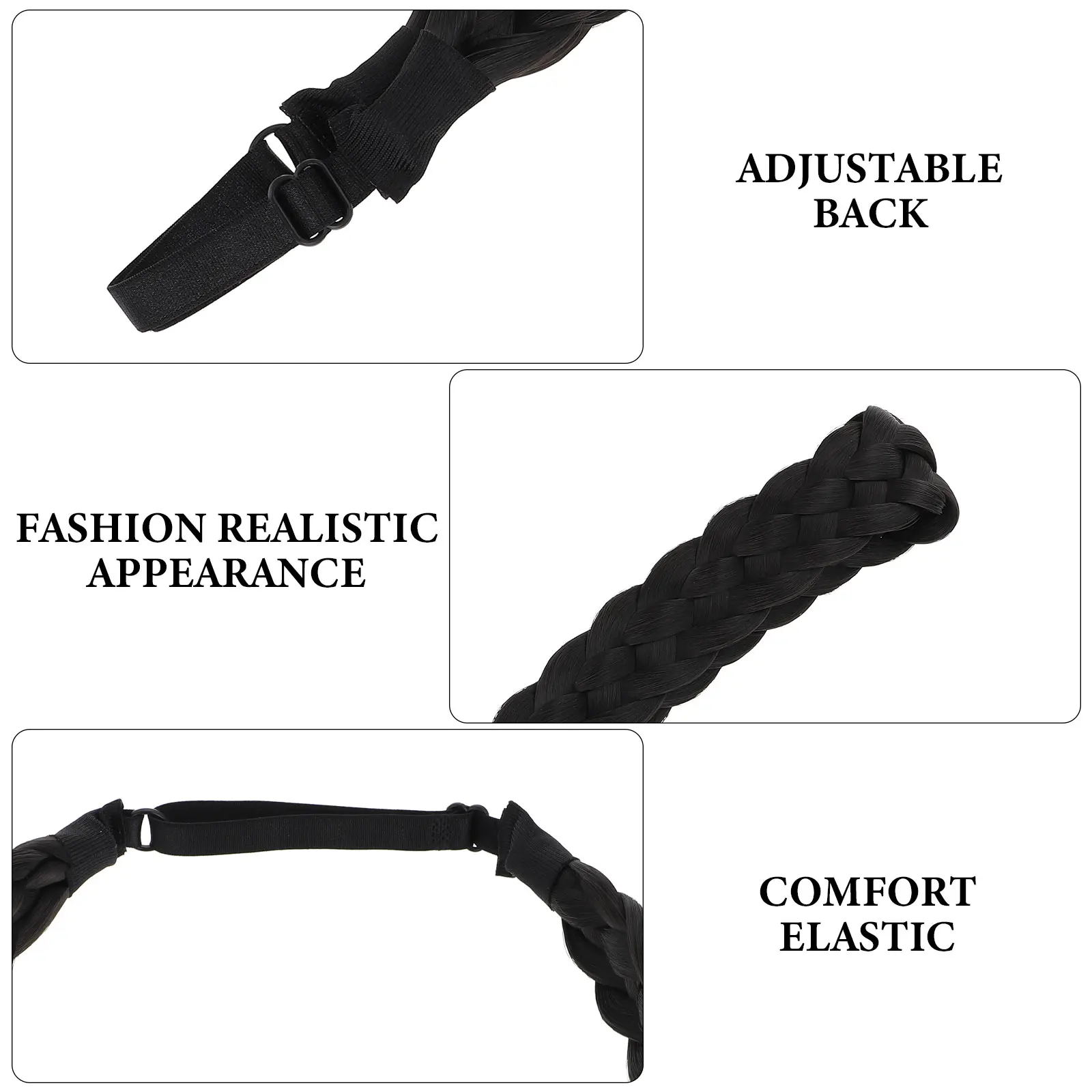 Braided Hair Braid Headband Adjustable Strap Soft Hair Hoop for Wedding Party Prom Daily Casual Events Retro Braid Headpiece
Braided Hair Braid Headband Adjustable Strap Soft Hair Hoop for Wedding Party Prom Daily Casual Events Retro Braid Headpiece