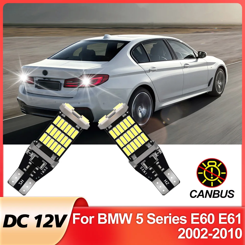 2pcs LED Reverse Light For BMW 5 Series E60 E61 Accessories 2002 2003 2004 2005 2006 2007 2008 2009 2010 Backup Back Up Lamp
2pcs LED Reverse Light For BMW 5 Series E60 E61 Accessories 2002 2003 2004 2005 2006 2007 2008 2009 2010 Backup Back Up Lamp